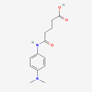 molecular formula C13H18N2O3 B3832923 5-{[4-(dimethylamino)phenyl]amino}-5-oxopentanoic acid 