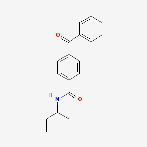 molecular formula C18H19NO2 B3832926 4-benzoyl-N-(sec-butyl)benzamide 
