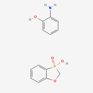 molecular formula C13H14NO4P B3832948 2-aminophenol - 2,3-dihydro-1,3-benzoxaphosphol-3-ol 3-oxide (1:1) 