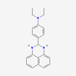 molecular formula C21H23N3 B3832979 4-(2,3-dihydro-1H-perimidin-2-yl)-N,N-diethylaniline CAS No. 5244-08-6