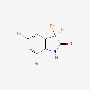molecular formula C8H3Br4NO B3832994 3,3,5,7-tetrabromo-1,3-dihydro-2H-indol-2-one 