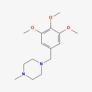 molecular formula C15H24N2O3 B3833024 1-methyl-4-(3,4,5-trimethoxybenzyl)piperazine 