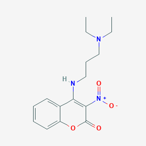 4-{[3-(diethylamino)propyl]amino}-3-nitro-2H-chromen-2-one