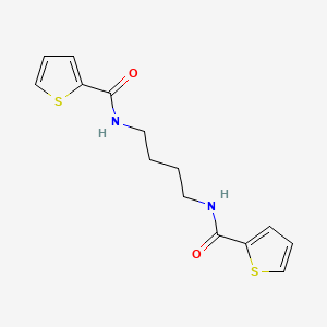 molecular formula C14H16N2O2S2 B3833125 N,N'-1,4-butanediyldi(2-thiophenecarboxamide) 