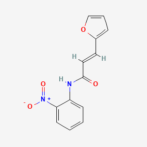 molecular formula C13H10N2O4 B3833141 3-(2-furyl)-N-(2-nitrophenyl)acrylamide 