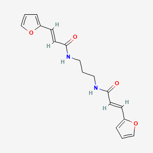 molecular formula C17H18N2O4 B3833143 N,N'-1,3-propanediylbis[3-(2-furyl)acrylamide] CAS No. 5245-97-6