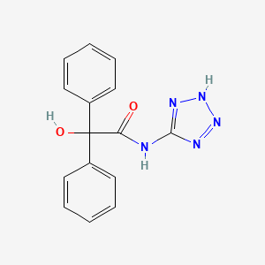 2-hydroxy-2,2-diphenyl-N-1H-tetrazol-5-ylacetamide