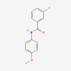 molecular formula C14H12FNO2 B3833183 3-fluoro-N-(4-methoxyphenyl)benzamide CAS No. 58955-03-6