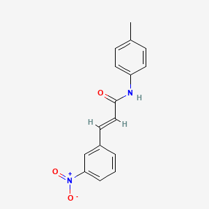 molecular formula C16H14N2O3 B3833191 N-(4-methylphenyl)-3-(3-nitrophenyl)acrylamide 