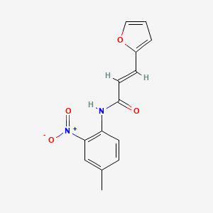 molecular formula C14H12N2O4 B3833207 3-(2-furyl)-N-(4-methyl-2-nitrophenyl)acrylamide 