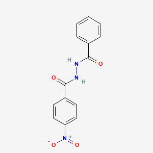 molecular formula C14H11N3O4 B3833218 N'-benzoyl-4-nitrobenzohydrazide CAS No. 6781-65-3
