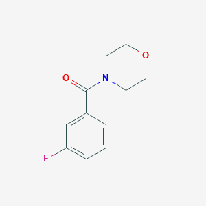 molecular formula C11H12FNO2 B3833221 4-(3-氟苯甲酰)吗啉 