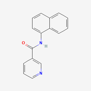 molecular formula C16H12N2O B3833265 N-1-naphthylnicotinamide 