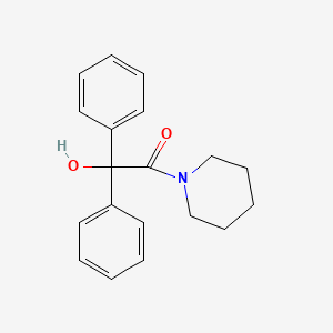molecular formula C19H21NO2 B3833291 2-oxo-1,1-diphenyl-2-(1-piperidinyl)ethanol CAS No. 33255-31-1