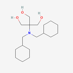 molecular formula C18H35NO3 B3833301 2-[bis(cyclohexylmethyl)amino]-2-(hydroxymethyl)-1,3-propanediol 
