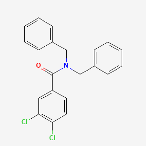 molecular formula C21H17Cl2NO B3833306 N,N-dibenzyl-3,4-dichlorobenzamide CAS No. 28394-06-1