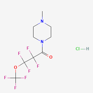 1-methyl-4-[2,2,3,3-tetrafluoro-3-(trifluoromethoxy)propanoyl]piperazine hydrochloride