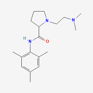 molecular formula C18H29N3O B3833409 1-[2-(dimethylamino)ethyl]-N-mesitylprolinamide 