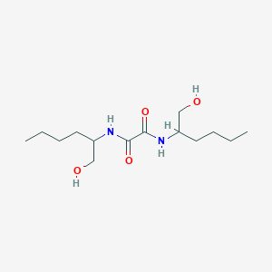 molecular formula C14H28N2O4 B3833466 N,N'-bis[1-(hydroxymethyl)pentyl]ethanediamide 