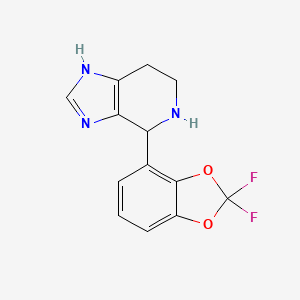 molecular formula C13H11F2N3O2 B3833520 4-(2,2-difluoro-1,3-benzodioxol-4-yl)-4,5,6,7-tetrahydro-1H-imidazo[4,5-c]pyridine 