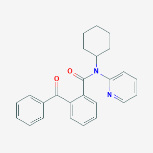 molecular formula C25H24N2O2 B383357 2-benzoyl-N-cyclohexyl-N-pyridin-2-ylbenzamide 