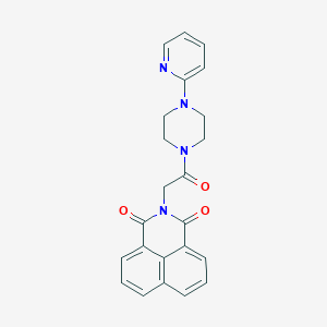 molecular formula C23H20N4O3 B383366 2-[2-Oxo-2-(4-pyridin-2-ylpiperazin-1-yl)ethyl]benzo[de]isoquinoline-1,3-dione CAS No. 433327-81-2