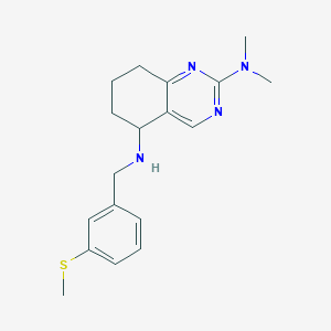 molecular formula C18H24N4S B3833689 N~2~,N~2~-dimethyl-N~5~-[3-(methylthio)benzyl]-5,6,7,8-tetrahydro-2,5-quinazolinediamine 