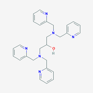 molecular formula C27H30N6O B038337 1,3-Bis(bis(pyridin-2-ylmethyl)amino)propan-2-ol CAS No. 122413-32-5