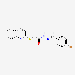 N'-(4-bromobenzylidene)-2-(2-quinolinylthio)acetohydrazide