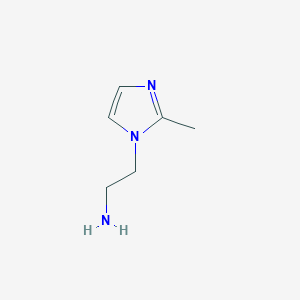 molecular formula C6H11N3 B038338 2-(2-methyl-1H-imidazol-1-yl)ethanamine CAS No. 113741-01-8