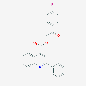 2-(4-Fluorophenyl)-2-oxoethyl 2-phenyl-4-quinolinecarboxylate