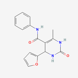 4-(2-furyl)-6-methyl-2-oxo-N-phenyl-1,2,3,4-tetrahydro-5-pyrimidinecarboxamide