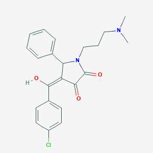 4-(4-chlorobenzoyl)-1-[3-(dimethylamino)propyl]-3-hydroxy-5-phenyl-1,5-dihydro-2H-pyrrol-2-one