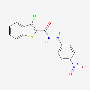 3-chloro-N'-(4-nitrophenyl)-1-benzothiophene-2-carbohydrazide