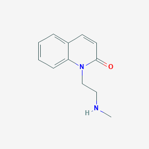 molecular formula C12H14N2O B038339 1-(2-(Methylamino)ethyl)quinolin-2(1H)-one CAS No. 113582-25-5