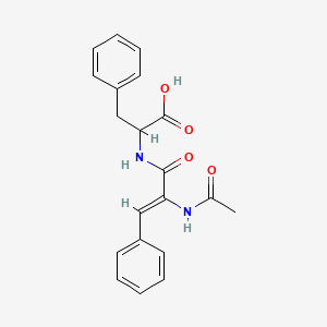 molecular formula C20H20N2O4 B3833901 N-[2-(acetylamino)-3-phenylacryloyl]phenylalanine 