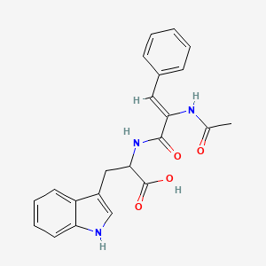 molecular formula C22H21N3O4 B3833909 N-[2-(acetylamino)-3-phenylacryloyl]tryptophan 