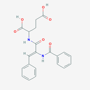 molecular formula C21H20N2O6 B3833922 N-[2-(benzoylamino)-3-phenylacryloyl]glutamic acid 