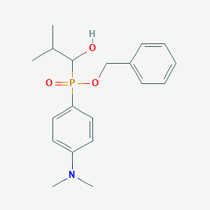 molecular formula C19H26NO3P B383393 Benzyl 4-(dimethylamino)phenyl(1-hydroxy-2-methylpropyl)phosphinate CAS No. 476625-62-4