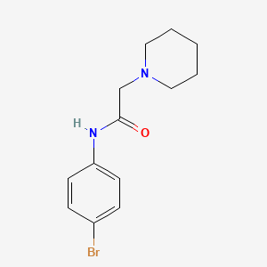 molecular formula C13H17BrN2O B3833944 N-(4-bromophenyl)-2-(1-piperidinyl)acetamide CAS No. 58479-86-0