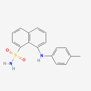molecular formula C17H16N2O2S B3833949 8-[(4-methylphenyl)amino]-1-naphthalenesulfonamide 