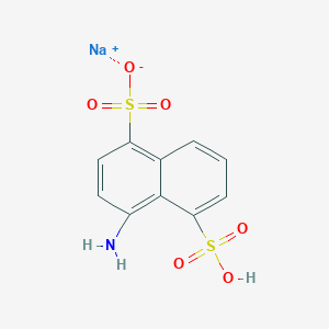 molecular formula C10H8NNaO6S2 B3833951 sodium 4-amino-5-sulfo-1-naphthalenesulfonate 