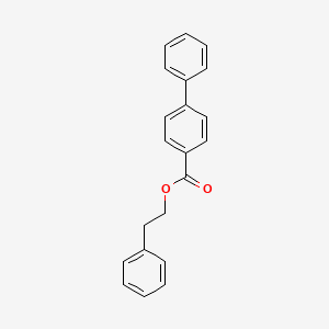 molecular formula C21H18O2 B3833976 2-phenylethyl 4-biphenylcarboxylate 