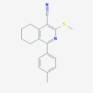 1-(4-Methylphenyl)-3-(methylsulfanyl)-5,6,7,8-tetrahydroisoquinoline-4-carbonitrile