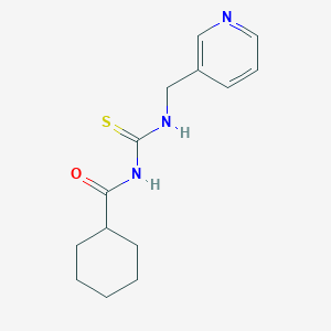 molecular formula C14H19N3OS B383401 N-(cyclohexylcarbonyl)-N'-(3-pyridinylmethyl)thiourea 