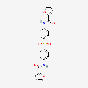 molecular formula C22H16N2O6S B3834032 N,N'-(sulfonyldi-4,1-phenylene)di(2-furamide) 
