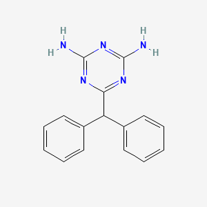 molecular formula C16H15N5 B3834049 6-(diphenylmethyl)-1,3,5-triazine-2,4-diamine 