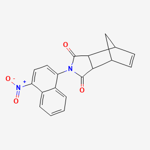 molecular formula C19H14N2O4 B3834080 4-(4-nitro-1-naphthyl)-4-azatricyclo[5.2.1.0~2,6~]dec-8-ene-3,5-dione 