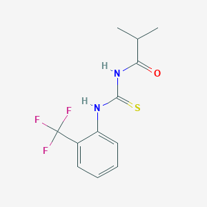 molecular formula C12H13F3N2OS B383412 N-isobutyryl-N'-[2-(trifluoromethyl)phenyl]thiourea 