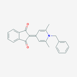 molecular formula C23H19NO2 B383414 2-(1-benzyl-2,6-dimethyl-4(1H)-pyridinylidene)-1H-indene-1,3(2H)-dione 